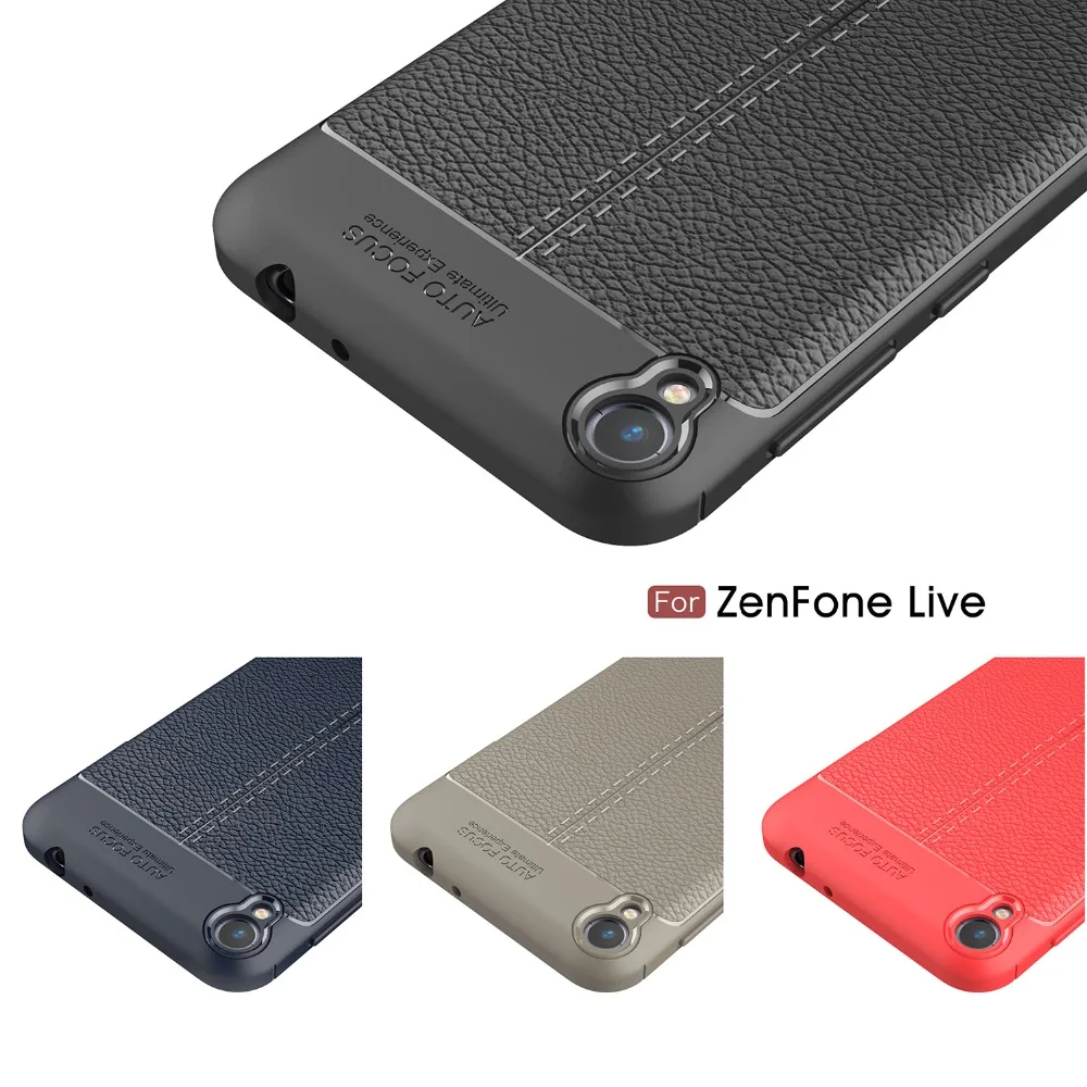 Чехол с текстурой личи для Asus Zenfone Live Zb501Kl чехол телефона лента на заднюю панель |
