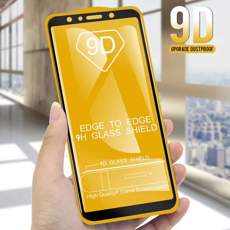 Black 9D закаленное стекло для Xiaomi Mi A2 a 2 lite защита экрана полное покрытие для Xiaomi Mi a2 a2lite glas защитная пленка - Цвет: Black