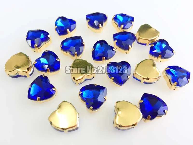 Золотая осветительная деталь стеклянный кристалл AAA пришивные камни в форме