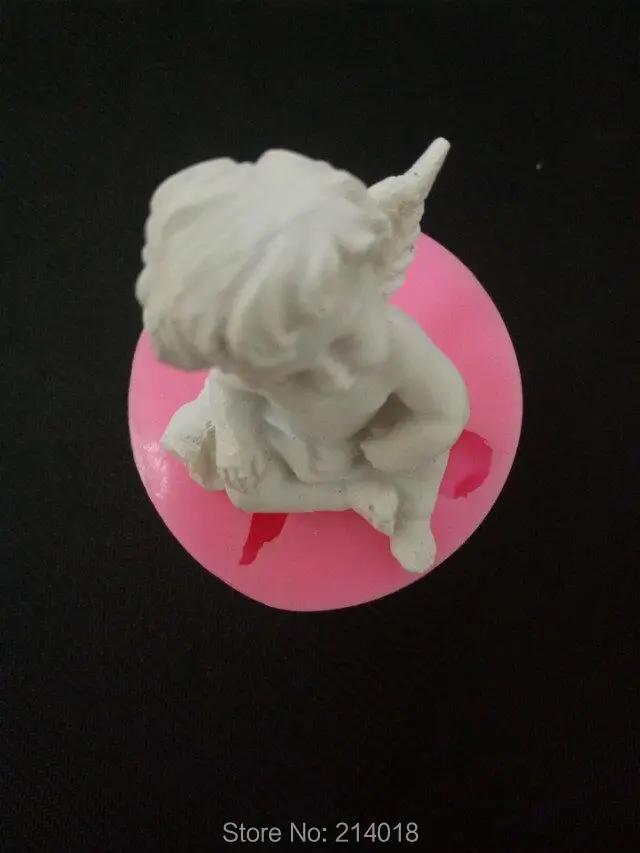 Силиконовая форма 3D для мыла в виде Купидона улыбки ангела свечи глины формы