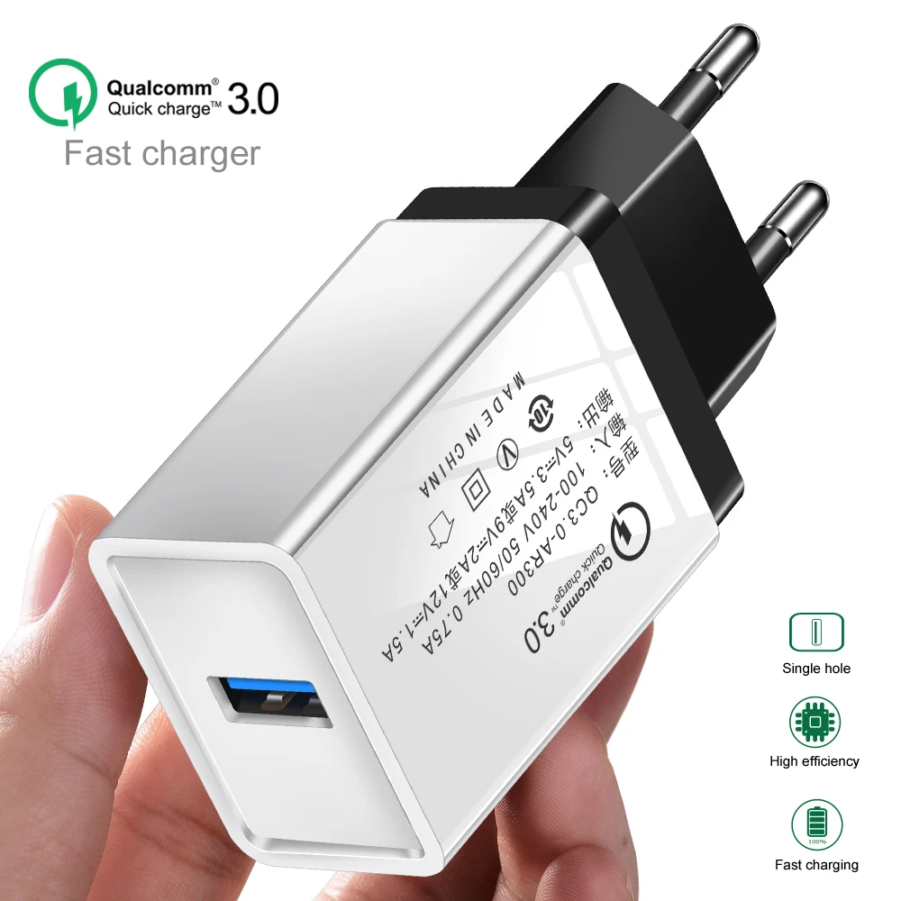 Универсальное быстрое зарядное устройство 3 0 USB QC3.0 для быстрой зарядки