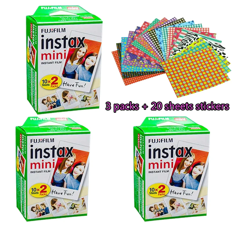 Оригинальная пленка Fujifilm instax mini 8 для камеры 7S 25 50s 90 polaroid Share SP-1 мгновенная