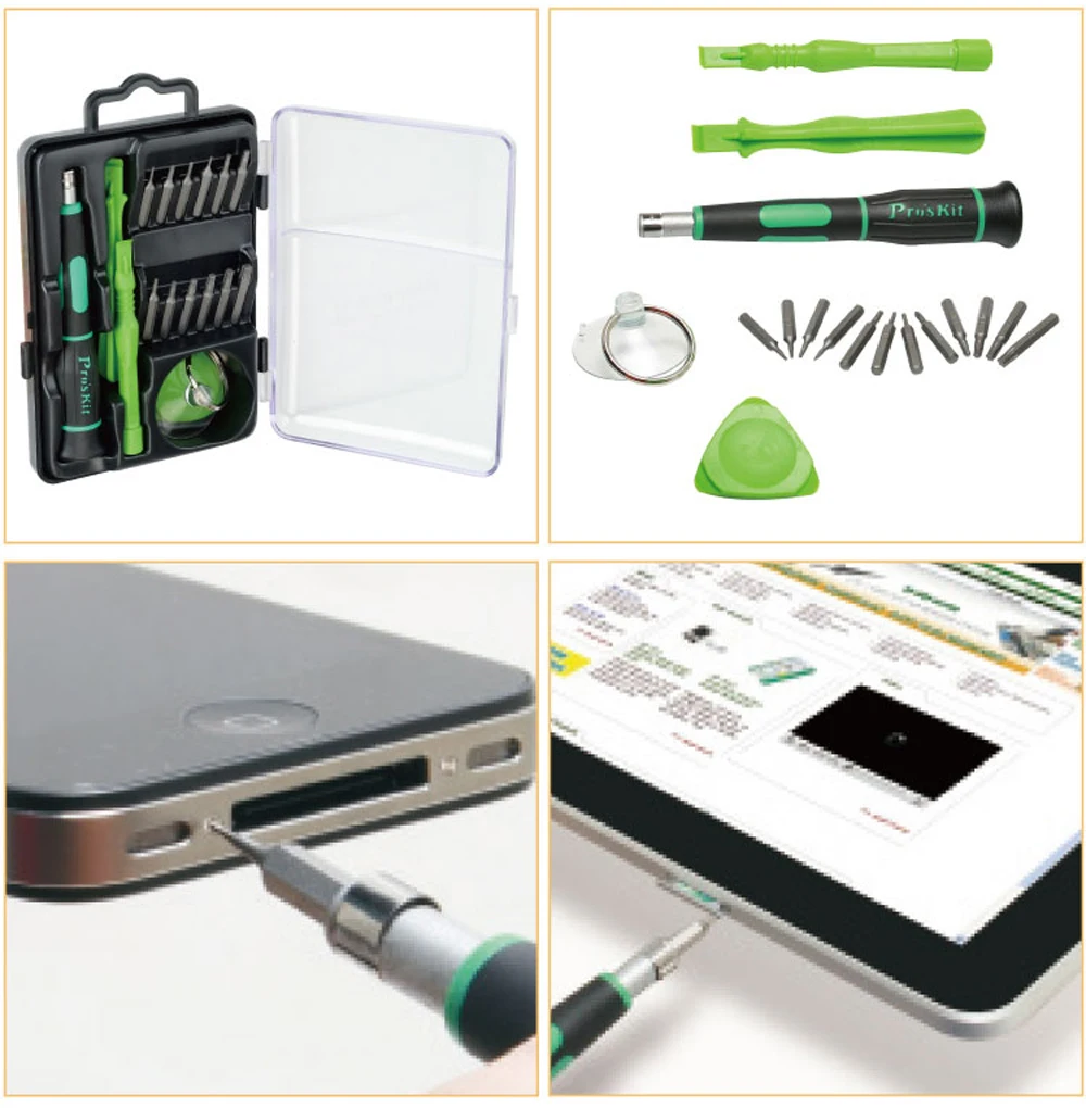 Pro'skit SD-9314 17 в 1 отвертка Набор для IPhone открытие мобильного телефона Teardown Ремонт Отвертка ручное обслуживание набор инструментов