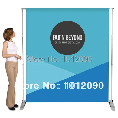 Бесплатная доставка Телескопический баннер стенд большой фон обычный | Дом и сад