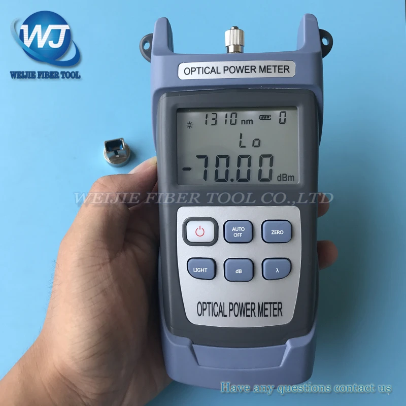 

FTTH Fiber Optical Power Meter KING-60S Fiber Optical Cable Tester -70dBm~+10dBm SC/FC Connector Free Shipping