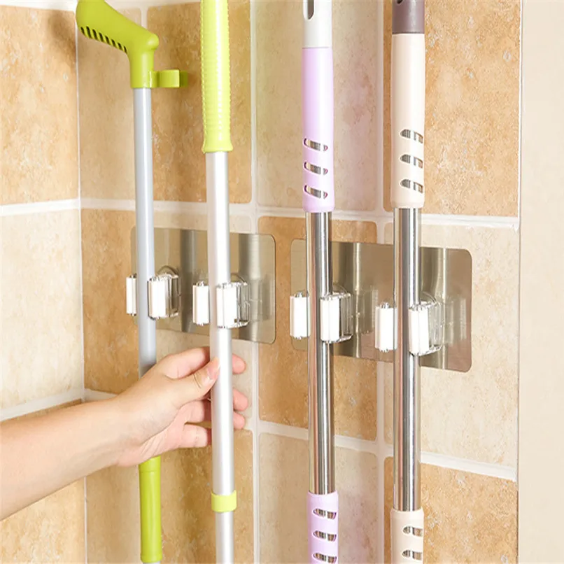 Bathroom Mop Hanger Wall Mounted Organizer Holder Brush Broom Storage Rack Kitchen Tool #2U20 | Дом и сад