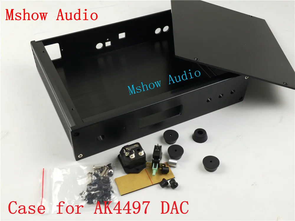 Mshow алюминиевый корпус для AK4497 DAC DIY Аудио Бесплатная доставка|Усилители мощности|