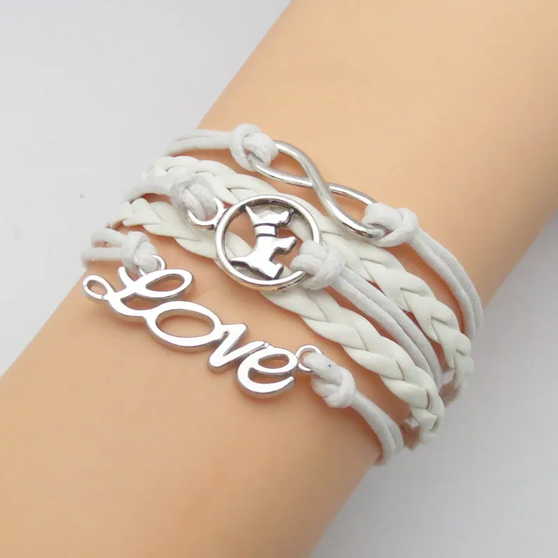 Love браслет для собак white Браслет s charm black dogs браслеты с изображением Air Force mom |