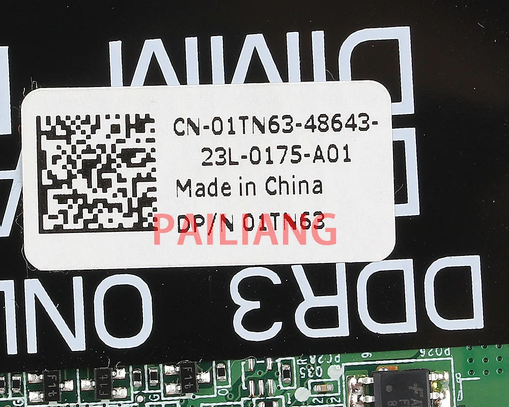 PAILIANG материнская плата для ноутбука DELL Vostro 3750 V3750 N7110 материнская плата CN-01TN63 01TN63 DAV03AMB8E1 tesed DDR3