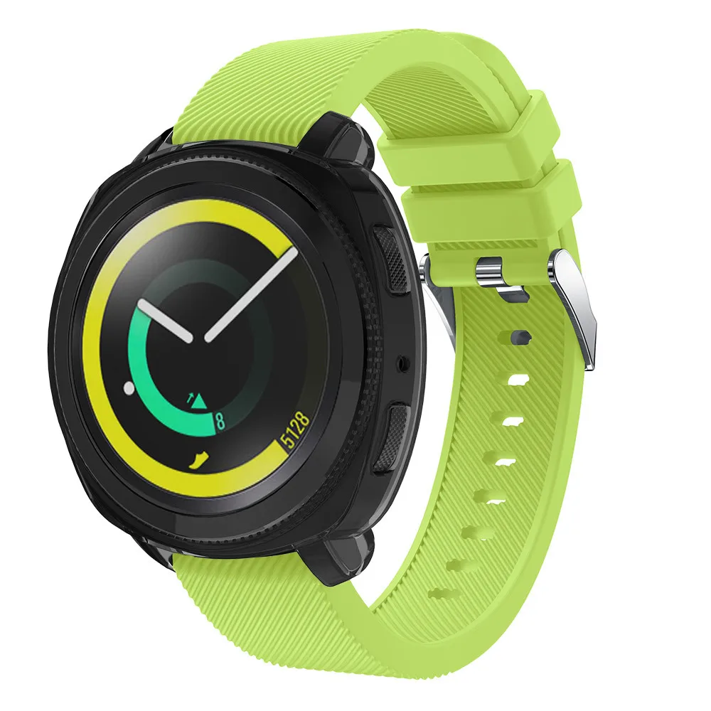 Мягкий силиконовый чехол для смарт часов samsung gear sport прозрачный мягкий защитный