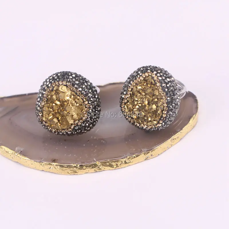 5 шт. натуральный Золотой Желтый/серебряный цвет СЕРЫЙ титановый Фотофон|gem stone