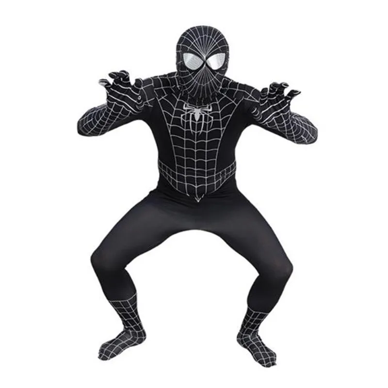 Горячая Распродажа на Хэллоуин 3D цифровая печать Zentai Spiderman 3 полноразмерные