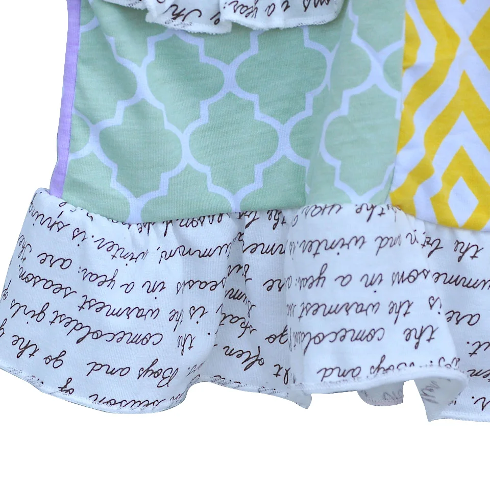 Модная одежда тонкой работы комбинезон для маленьких девочек в горошек топ с