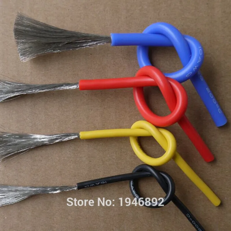 

300 метров/рулон, 984 футов, 26AWG Гибкая резиновая силиконовая проволока, луженая медная линия, электронный кабель ручной работы от