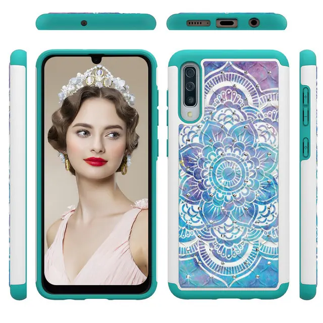 Для Coque samsung A50 чехол Galaxy A20 E A202 A205 A 20 50 30 Роскошная Блестящая Глянцевая задняя панель Etui для samsung Galaxy A30 A20 A20E чехол