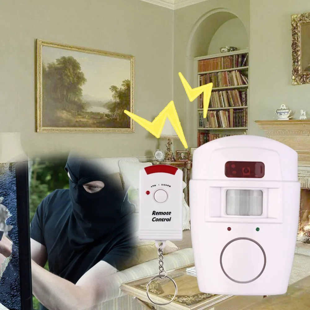 LESHP 105db беспроводной PIR датчик движения сигнализация для домашней безопасности