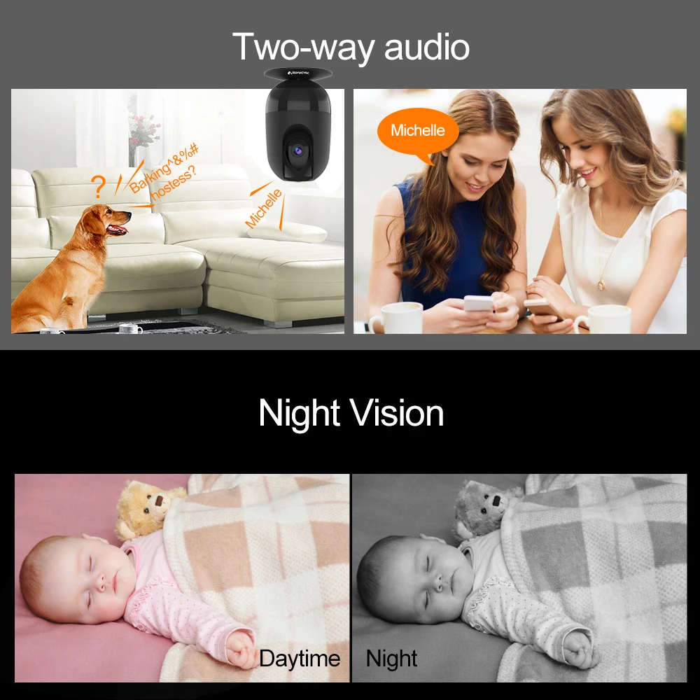 Vstarcam новая IP камера 1080P Беспроводная двухсторонняя аудио мини CCTV WiFi наблюдения