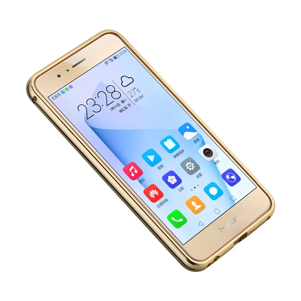 MAKAVO для huawei Honor 8 чехол Модный крутой яркий Блестящая Алюминиевая Металлическая