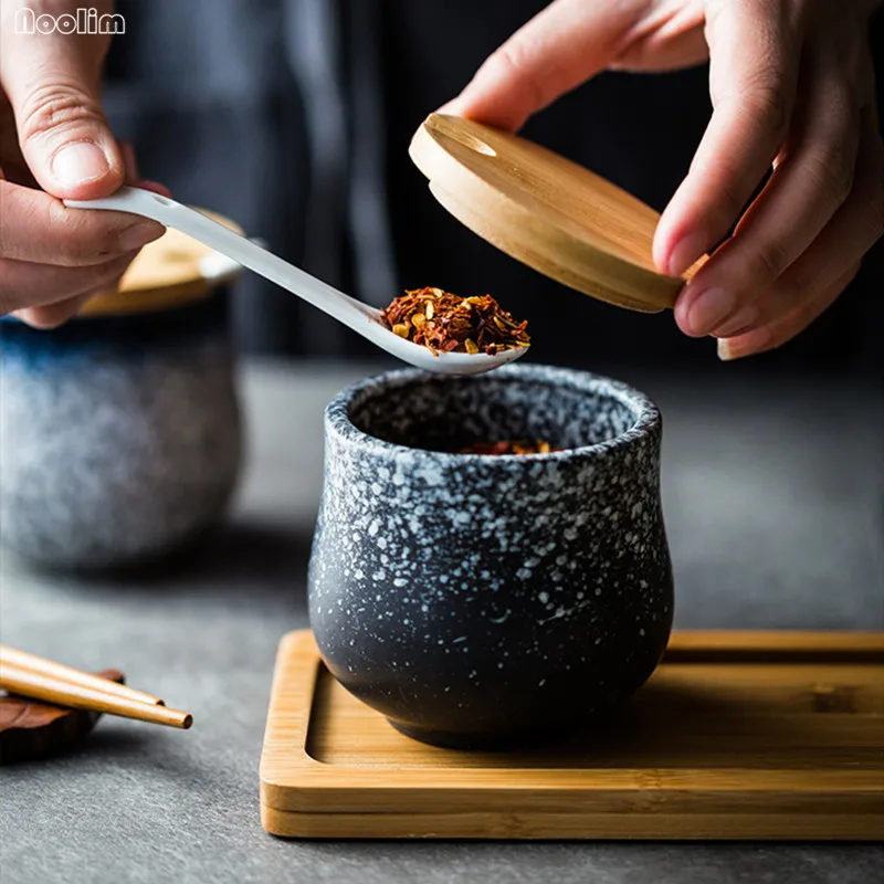 Набор банок для соли и масла в скандинавском стиле керамическая банка приправ