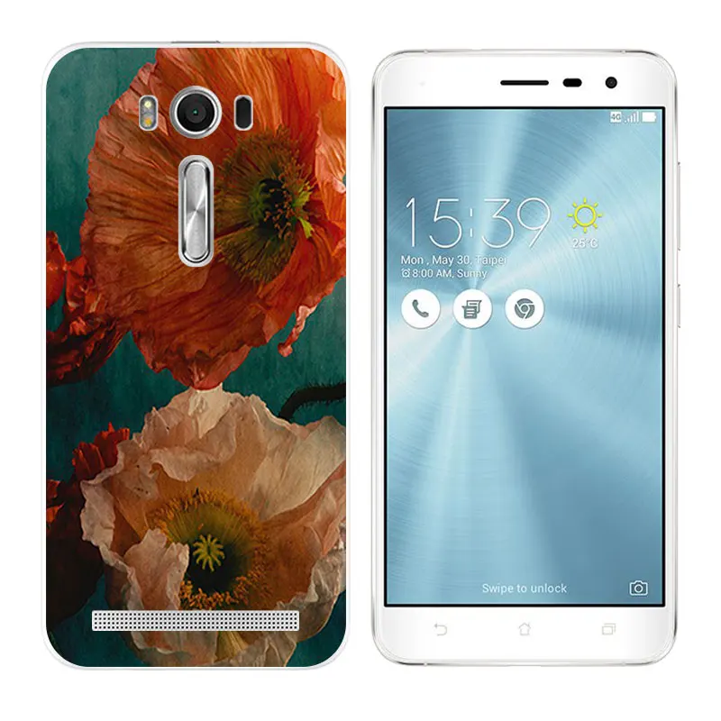 Чехол для телефона Asus ZenFone 2 Laser ZE500KL Силиконовая задняя крышка 5 0 дюймов с принтом