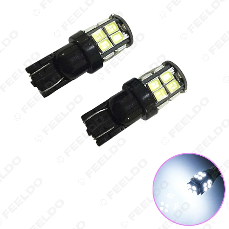 FEELDO 40 шт. 7 цветов 194 168 T10 2835 Chip 20SMD двухъярусная плата клиновидная автомобильная