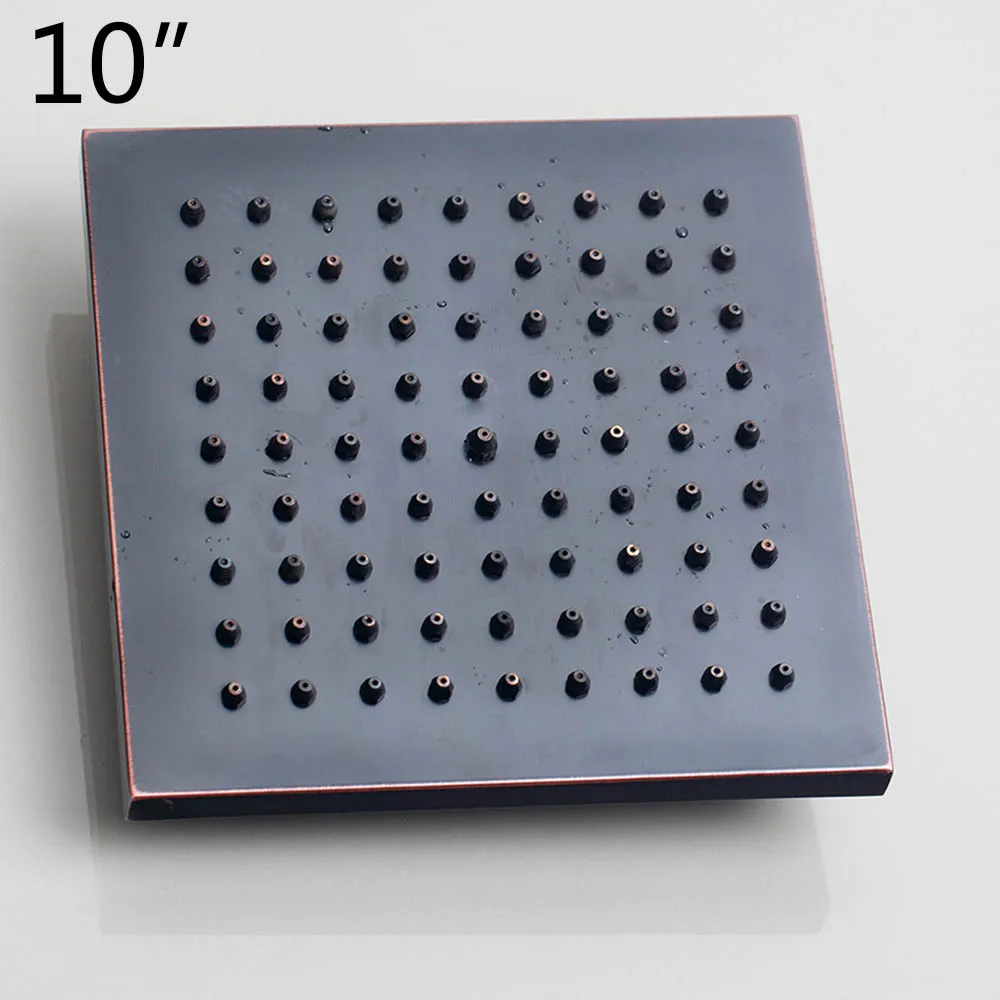 10 inch Shower Set KEMAIDI 8/10/12-дюймовый черный насадки для душа и ручной душ комплекты «дождевой» смеситель для душа в ванную роскошный черный настенный Душ наборы для ванной - Цвет: 10 inch Shower Set