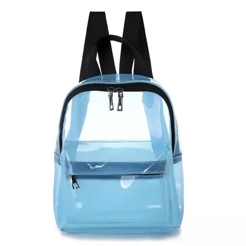 

Fashion cute transparent transparent female backpack PVC jelly bag student fashion Ita girl girl bag school backpack new