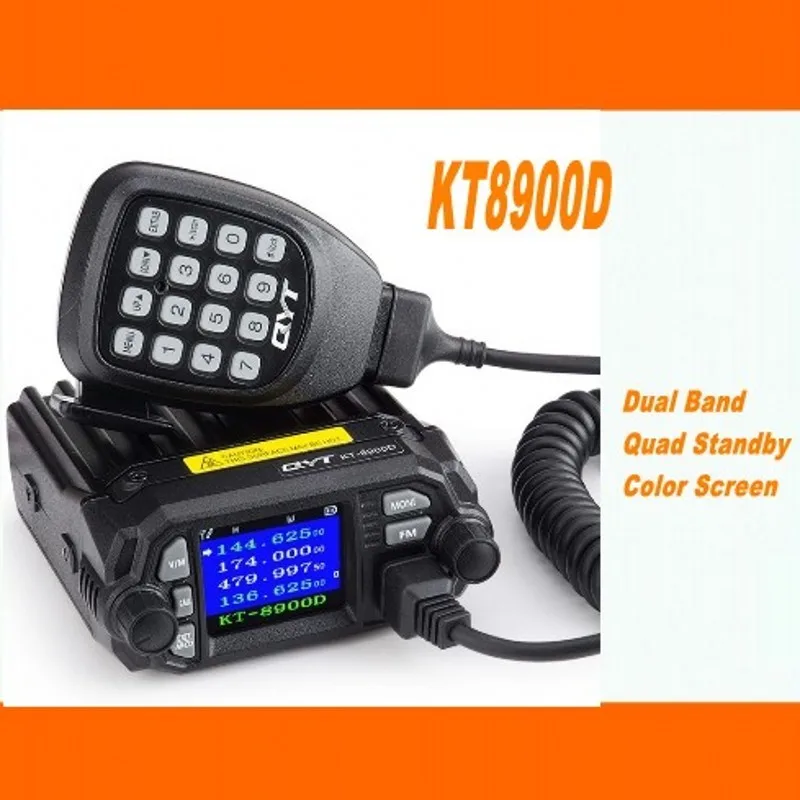 DHL Бесплатная доставка + мини мобильный любительский радиоприемник QYT KT8900D vhf uhf
