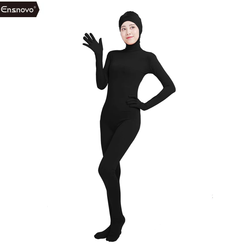 Женский костюм зентай Ensnovo взрослые костюмы с открытым лицом цельнокроеные