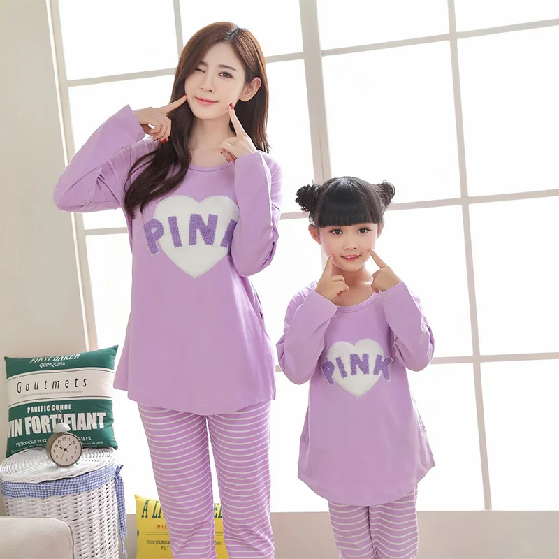 Family Outfits Warm Adult Kids Girls Mommy Sleepwear Mother Daughter Clothes Christmas Pajamas Set | Мать и ребенок