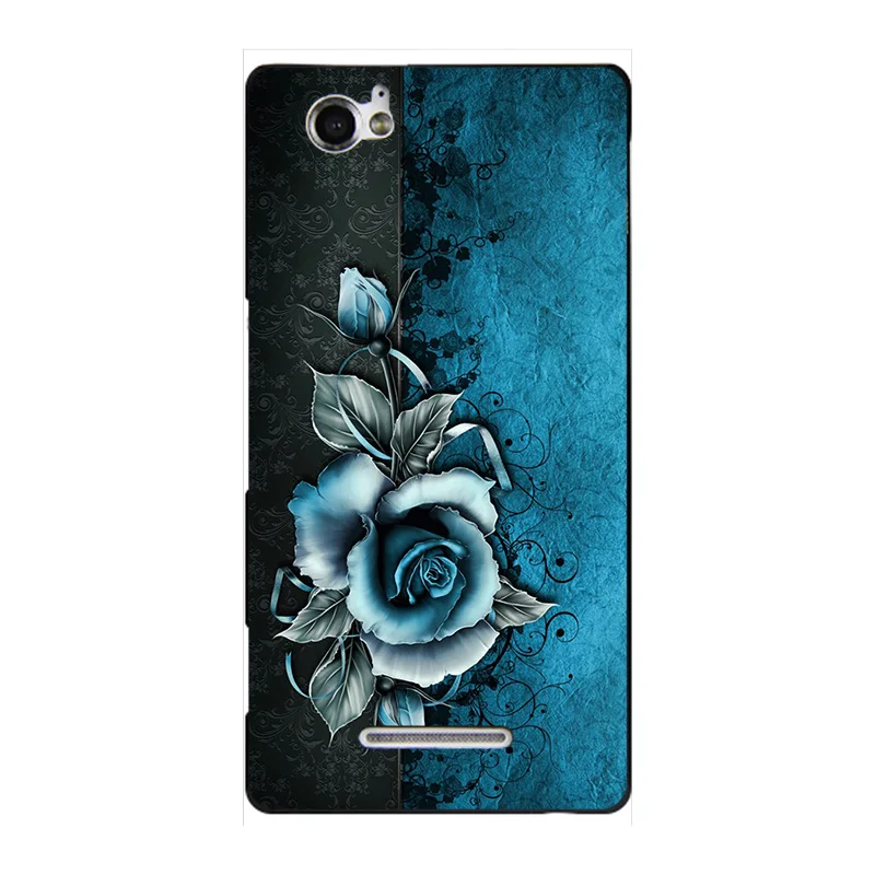Модный чехол с мультипликационным принтом для sony Xperia M Dual C1905 C1904 C2004 C2005, чехол для телефона с изображением кота и пейзажа