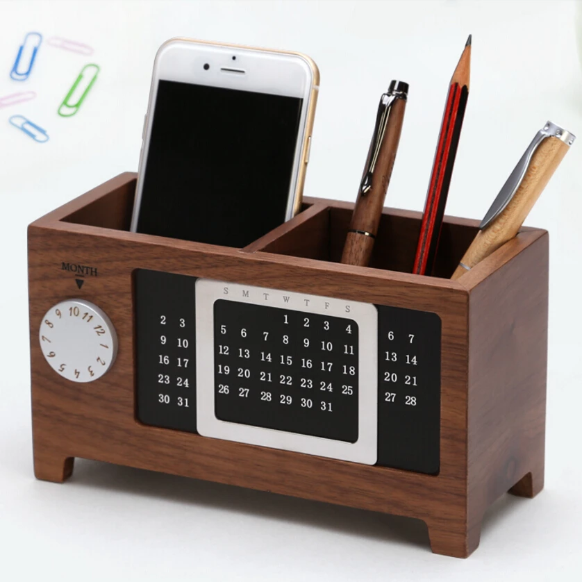 Естественный деревянный стол Коробка для хранения простой Дизайн DIY