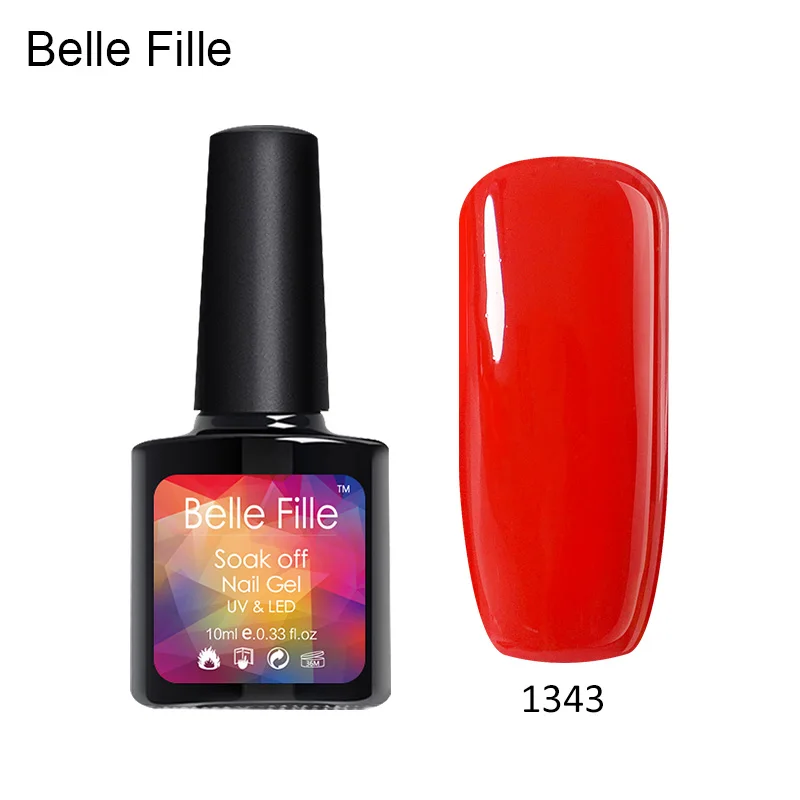 Belle Fille УФ-гель для ногтей отмачиваемый маникюрный лак УФ лак-гель Дизайн гель |