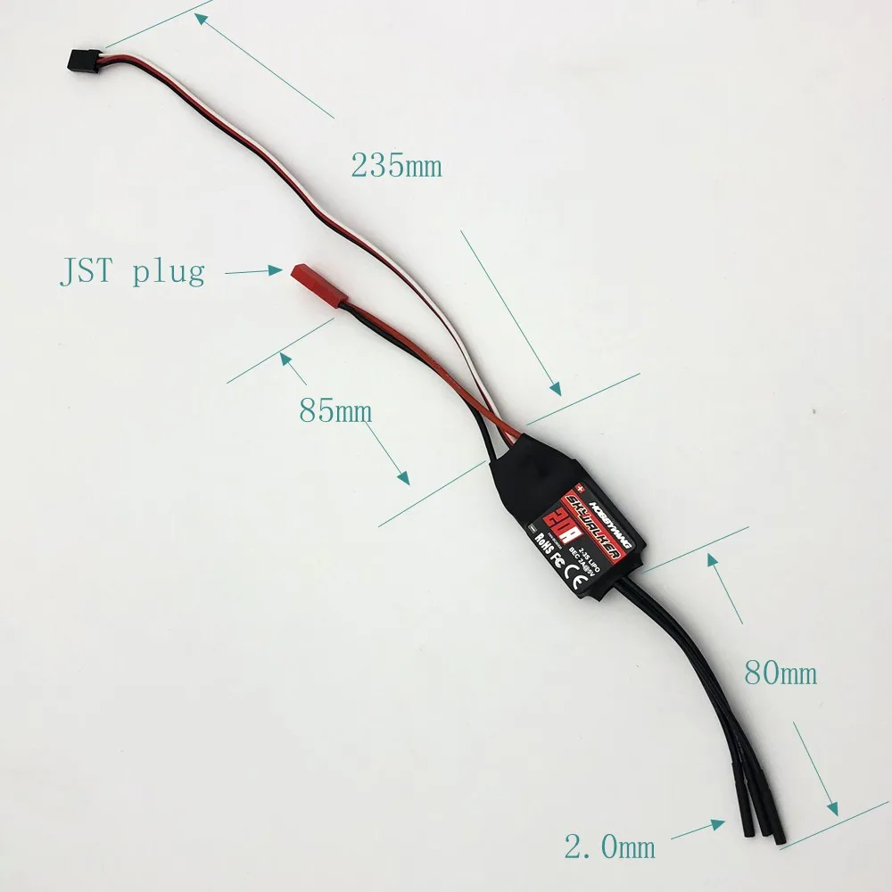 Hobbywing skywalker 20A 30A для мини 50 мм rc Самолет jet F16 F35 T45 T50 L39 F86 ME262 F18 viper|Детали и
