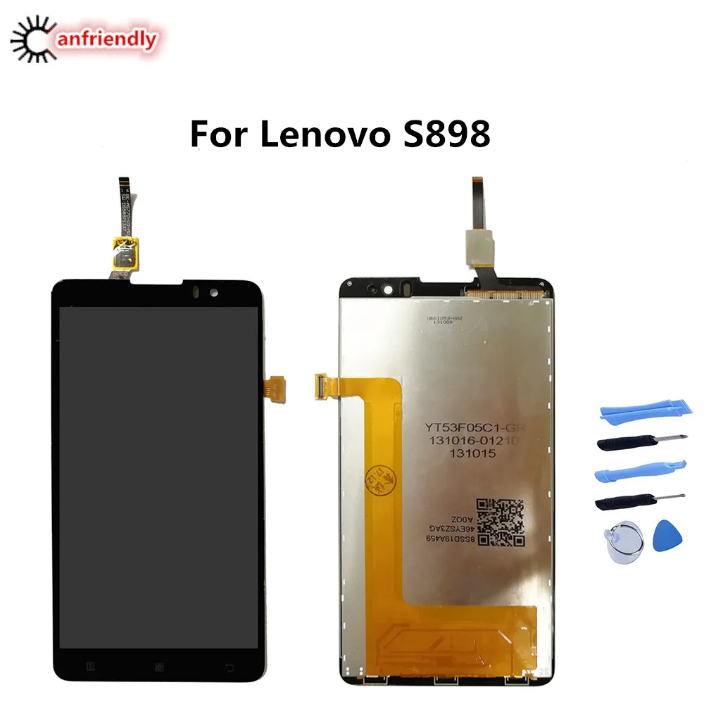 ЖК дисплей и сенсорный экран для Lenovo S898 S898T сменный дигитайзер в сборе стекло