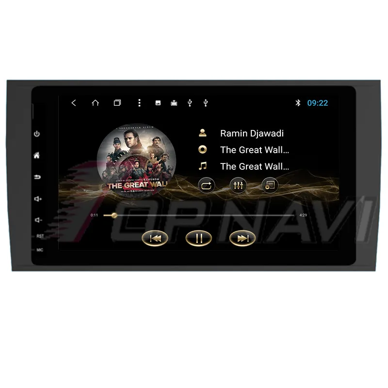 Автомобильный GPS-навигатор TOPNAVI 8 дюймов Android 1 для Porsche Cayenne 2003 2004 2005 2006 2007 2008 2009 2010