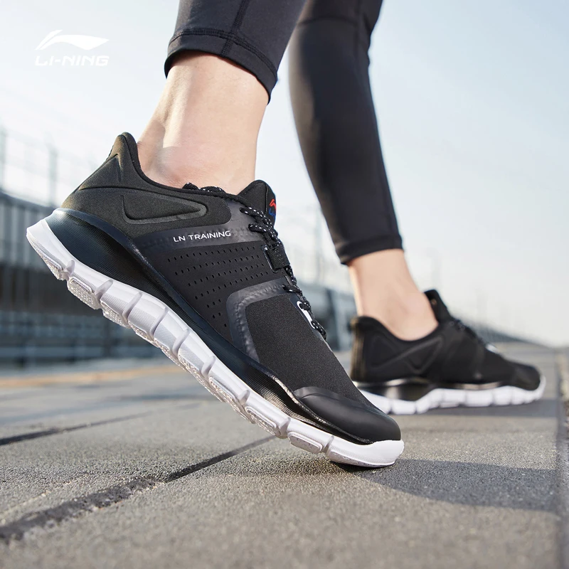 Li-Ning/Мужская обувь для тренировок 24 часа; светильник без веса; Гибкая Удобная подкладка; носимая спортивная обувь; кроссовки для фитнеса; AFHP003 YXX053