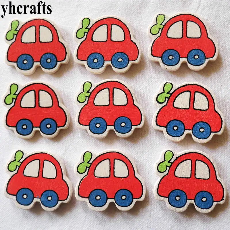 

10 шт./лот, Мультяшные деревянные наклейки на автомобиль, наклейки на стену холодильника, Школьное украшение, детский сад, набор для скрапбукинга, оптовая продажа OEM
