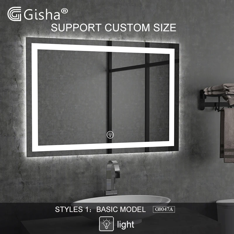 Custom made Wall-mounted Smart Mirror LEDBathroom mirror Anti-fog bath backlit Mirror Makeup Mirror Bluetooth-compatible speaker