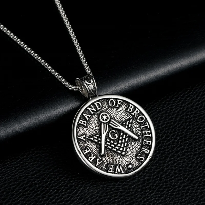 Fashion jewelry Europe and America Man&ampwoman Stainless Steel masonic Pendant Necklace Gift#199 | Украшения и аксессуары