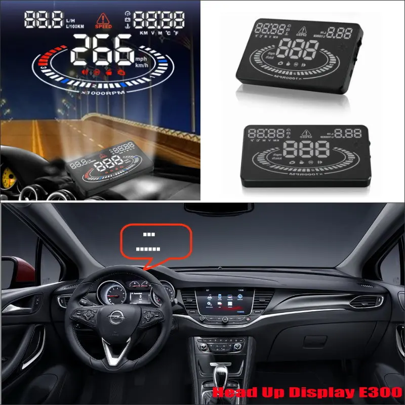 For Opel Astra/Corsa/Vectra 2011-2019 OBD HUD Warning Head Up Display Saft Driving Screen Projector Reflecting Windshield