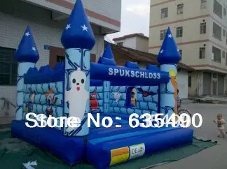 PVC5x4x3.5m tarpaulin inflatable bouncers with slide for kids and baby | Inflatable Toys