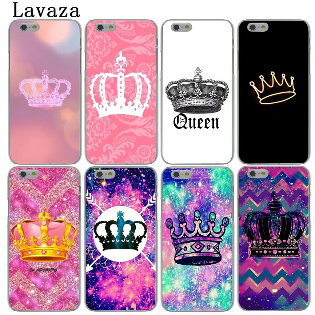 Жесткий чехол для телефона Lavaza Crown king Queen Apple iPhone XR XS Max X 8 7 6 6S Plus 5 SE 5C 10 чехлы 8Plus |