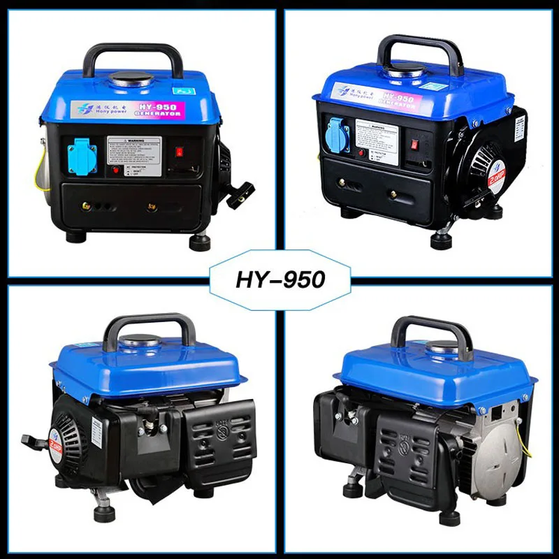 650W Портативный бензиновый генератор 220V AC Выход бесшумный Кемпинг инвертор генераторная установка