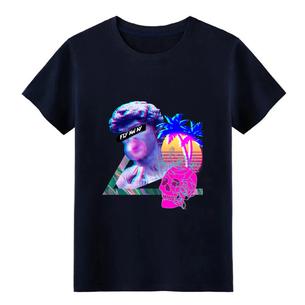Эстетическая футболка Vaporwave Fly Away в стиле ретро Synthwave 80 s для создания большие