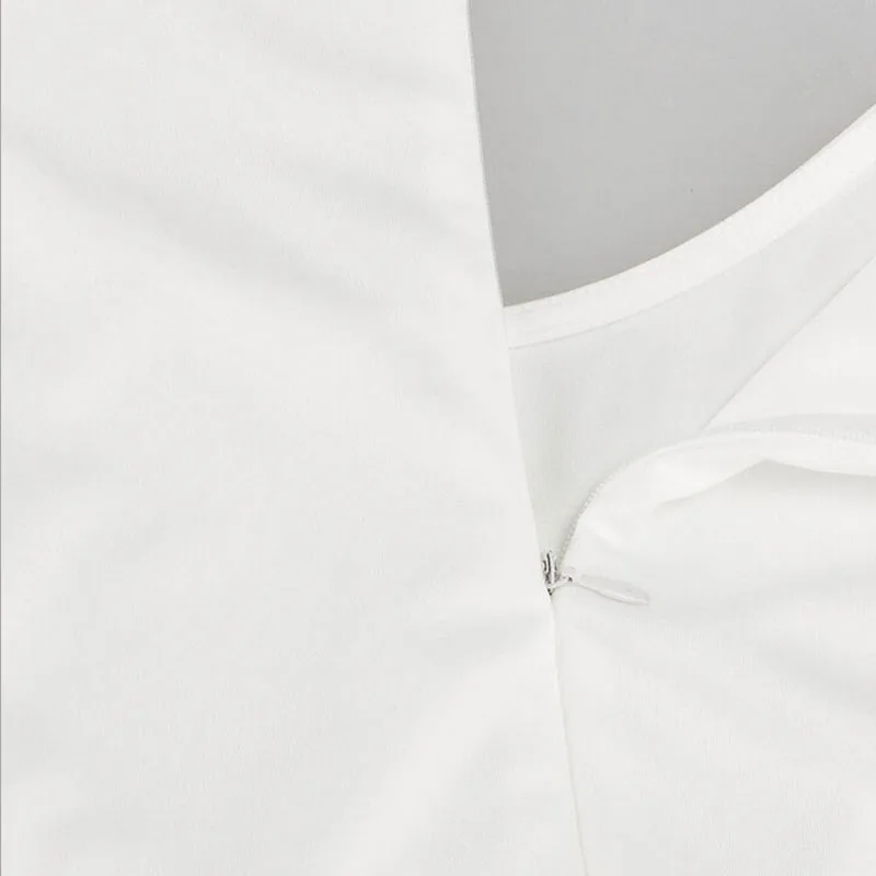 Lerfey Vestidos Летнее Повседневное платье Белый Плиссированные Мини повседневные