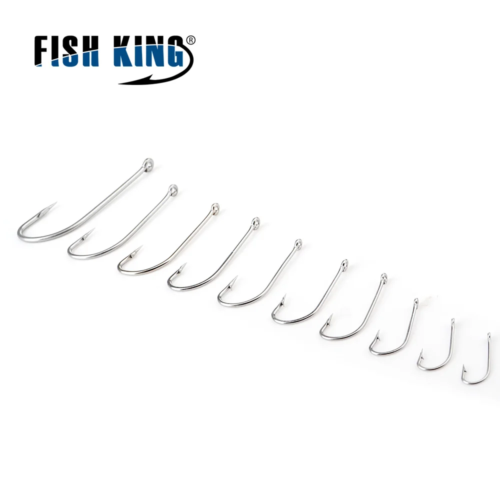 FISH KING 401SS нержавеющий Железный крючок с бородкой 6/0 # 1/0 #25 шт./упак. 1 8 #50 для ловли
