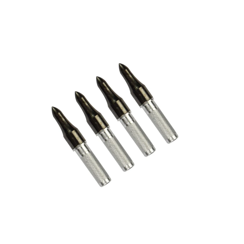 20X 100 зернистая точка + Алюминиевая Вставка для стрел из углеродного вала 6 2 мм
