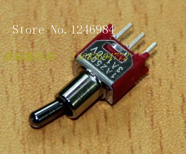 

[SA]TS-4 C -pin short handle two tranches M5.08 small tripod single toggle switch Q22 Taiwan Deli Wei 2MS1--50pcs/lot