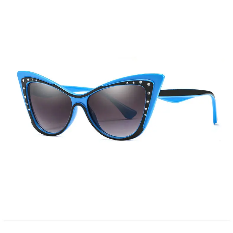 Unique Oversized Women Butterfly Sunglasses Woman Fashion 2019 Designer Brand Luxury Rivet Cat Men Summer Glasses NX | Аксессуары для